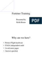 NASA Fastener Training