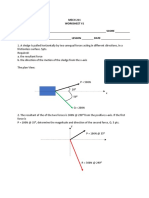 MECH 211 Worksheet #1 NAME - SCORE - Course/Year - LESSON - DATE