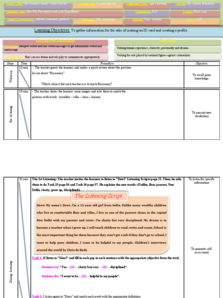 Seq 2 I Listen and Do 3 | PDF | Learning | Behavior Modification