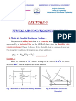 Lecture-5: Typical Air-Conditioning Processes