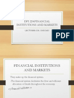 Financial Institution and Market