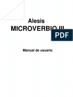 Alesis MICROVERB III. Users Manual