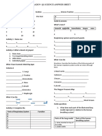 Grade 9-Q1 Science Answer Sheet