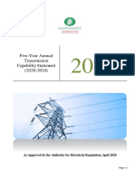 5 Year Annual Transmission Capability Statement 2020-2024