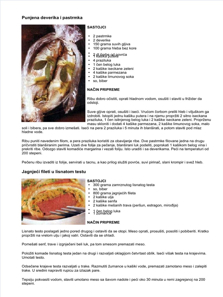 Glavna Jela | PDF
