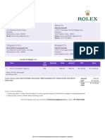 Invoice 00201 Rolex Watch Companyp LTD Utkarsh Awasthi