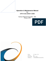 Operation & Maintenance Manual: For MP/01425.M4NH-OMM