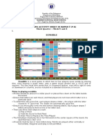 Learning Activity Sheet in Mapeh 8 (P.E) Third Quarter - Week 5 and 6 I. Scrabble