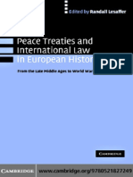 Peace Treaties and International Law in European History by Randall Lesaffer ABEE