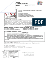 Avaliação Diagnóstica - Português 2002 Ideias