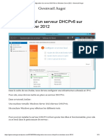 Configuration D'un Serveur DHCPv6 Sur Windows Server 2012 - Gwenvaël Auger