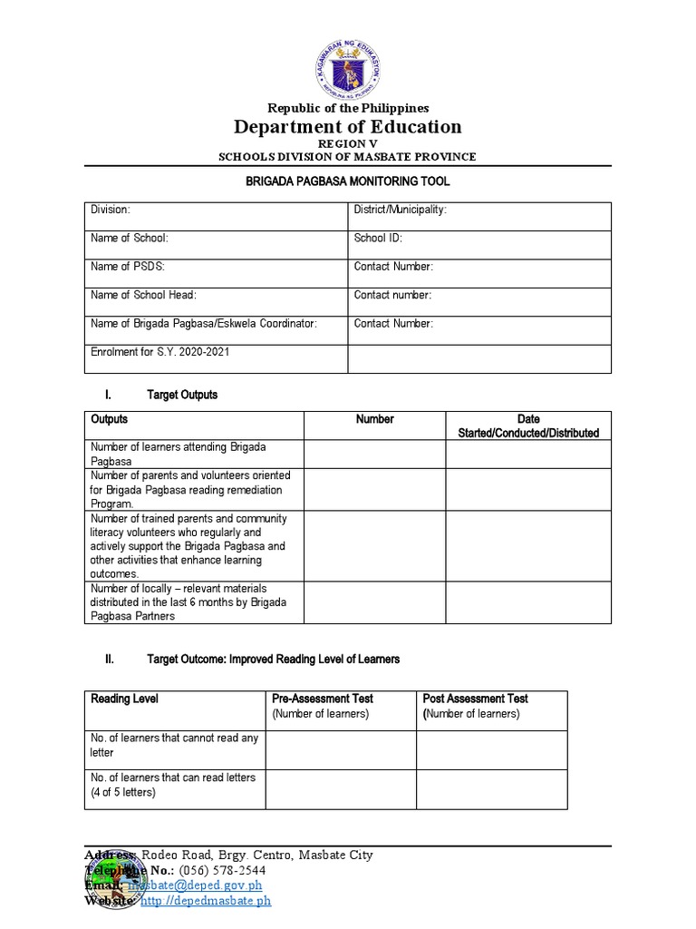 Department of Education: Republic of The Philippines | PDF ...