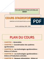 I - COURS D’AGROFORESTERIE -Généralités et Définitions