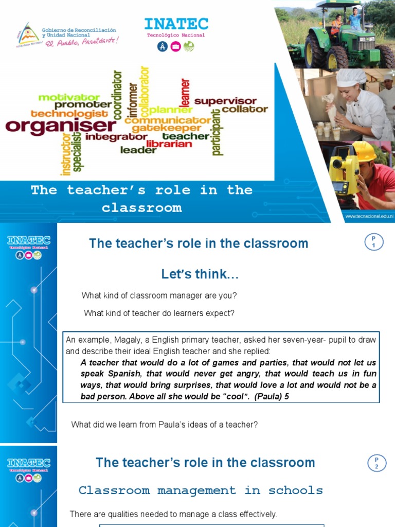 Teacher's Role in Classroom Management | PDF | Teachers | Classroom