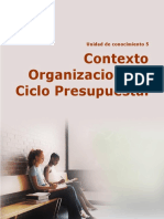 Contexto Organizacional y Ciclo Presupuestal