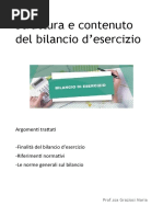 1^ VIDEOLEZIONE CORSO - Struttura e contenuto del bilancio d'esercizio