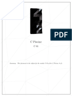 C Piscine: Summary: This Document Is The Subject For The Module C 01 of The C Piscine at 42