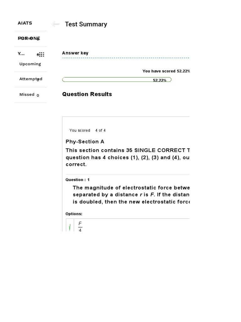 Aakash AIATS1 Answer Key PDF