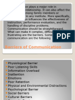barriers of communication