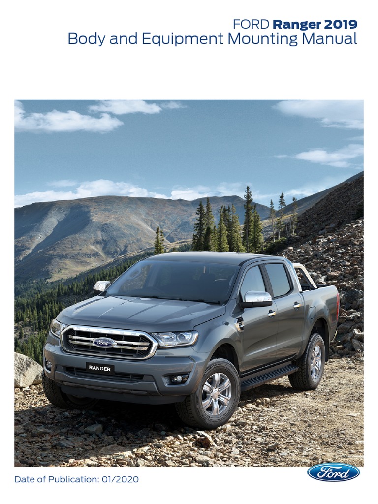Body and Equipment Mounting Manual: FORD Ranger 2019 | PDF | Airbag ...