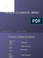 French Classical Menu