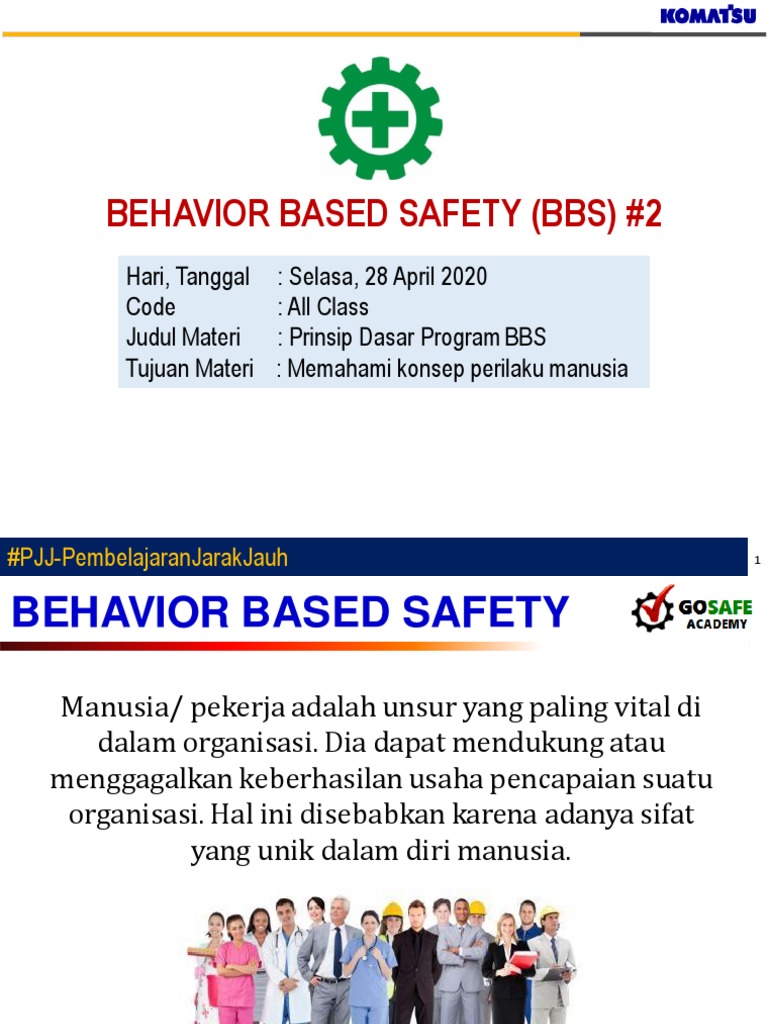Prinsip Dasar Behavior Based Safety | PDF | Karier & Perkembangan ...