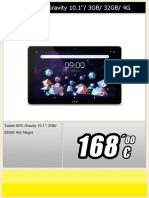 Cartel Tablet SPC Gravity 10-1-3gb 32gb 4g Negra 0088435