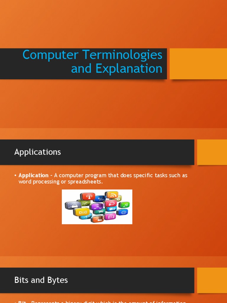 Computer Terminologies and Explanation | PDF | Blu Ray | Operating System