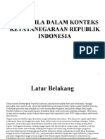 Pancasila Dalam Konteks Ketatanegaraan Republik Indonesia