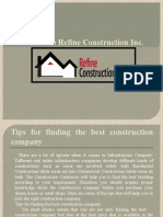 Residential Construction and Commercial Construction