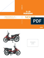 Manutenção da motocicleta Haojue NEX115