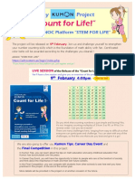 Count For Life - Flyer For Schools (English)