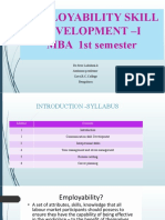 Employability Skill Development - 1