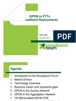 Gpon in FTTX Broadband Deployments: October 2010