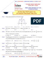 17. Sở Thái Bình 2021 - Đề Thi