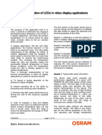 Application Note: Thermal Consideration of Leds in Video Display Applications