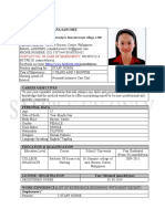 Germany CV Format-Sample Only