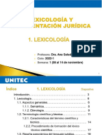 Semana 1 - 1. Lexicología