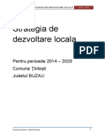 Strategia de Dezvoltare Locala Pentru Perioada 2014 – 2020 Comuna Tintesti