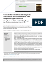 Clinical Characteristics and Long Term Outcome of Taiwanese Children With Congenital Hyperinsulinism