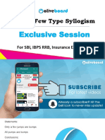 Only A Few Type Syllogism: Exclusive Session