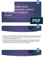 5. Disponibilitatea osului crestelor alveolare și planul de tratament implanto-protetic