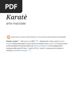 Karate - descrizione