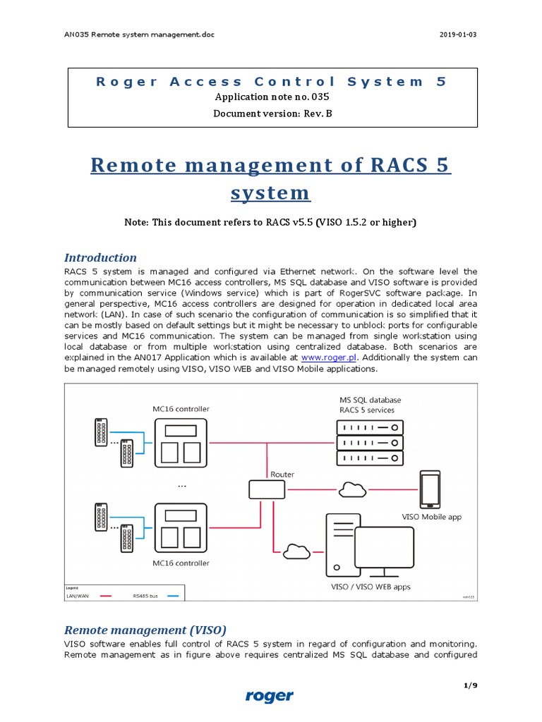 Remote Management of RACS 5 System | PDF | Port (Computer Networking ...