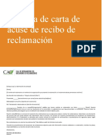 Modelo de Acuse de Recibo de Reclamación