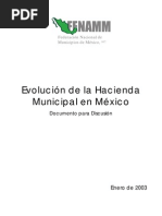 Evolucion de la Hacienda Municipal en México