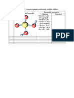 Parametrii Geometrici Și Energetici Pentru Conformerii Acidului Sulfuric