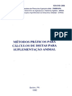 Metodo Pratico para Calculos de Dietas para Suplementação Animal