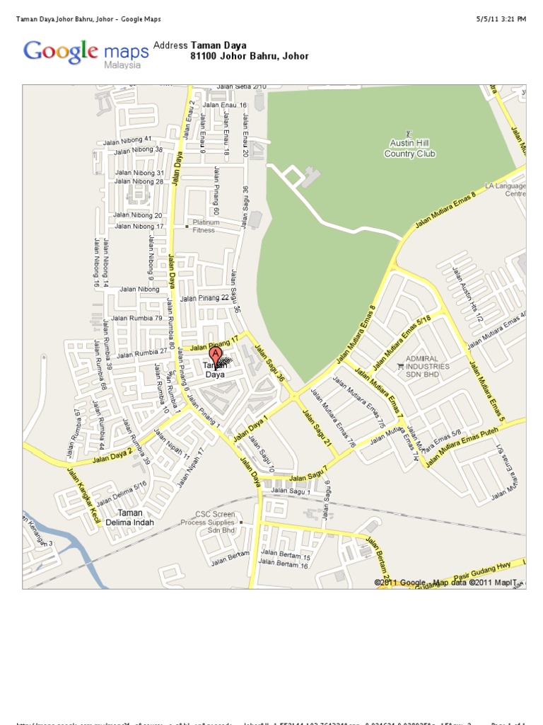 Taman Daya Johor Bahru Johor Pdf