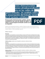 Persecuciones étnicoraciales policía, jóvenes afrodescendientes y resistencia en las calles de Quito-Ecuador